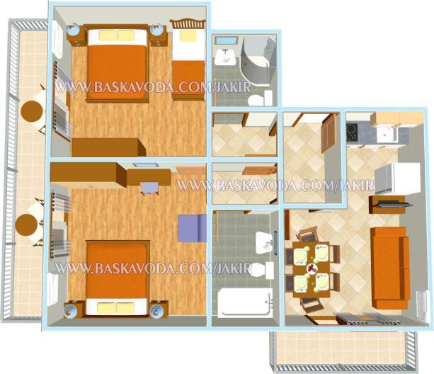 Apartman Jakir Baška Voda Buitenkant foto